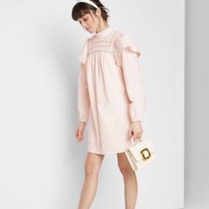 Wild Fable Women Long Sleeve Dress Pink XL